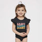 Sassy Little Bunny | Baby Graphic Flutter Sleeve Onesie