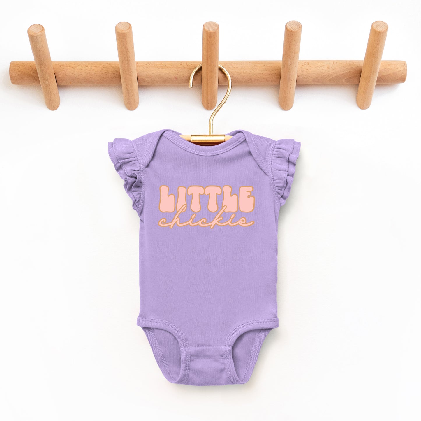 Little Chickie | Baby Graphic Flutter Sleeve Onesie