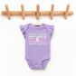 Pastel Happy Easter Stacked | Baby Graphic Flutter Sleeve Onesie