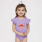 Coquette Hearts | Baby Graphic Flutter Sleeve Onesie