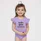 Hello Little Sunshine | Baby Graphic Flutter Sleeve Onesie