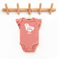 Sweet Chick Chick | Baby Graphic Flutter Sleeve Onesie