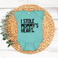 I Stole Mommy's Heart | Baby Graphic Flutter Sleeve Onesie