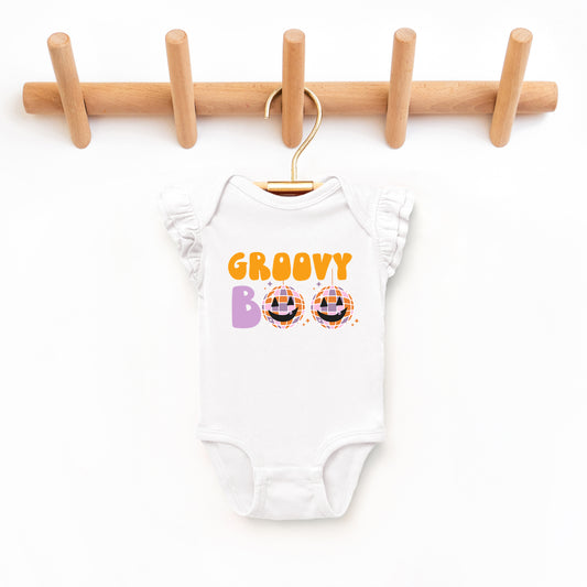 Groovy Boo | Baby Graphic Flutter Sleeve Onesie