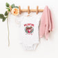 Coquette Valentine Vibes | Baby Graphic Flutter Sleeve Onesie