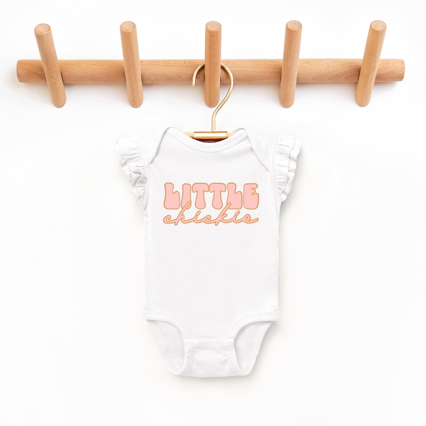 Little Chickie | Baby Graphic Flutter Sleeve Onesie