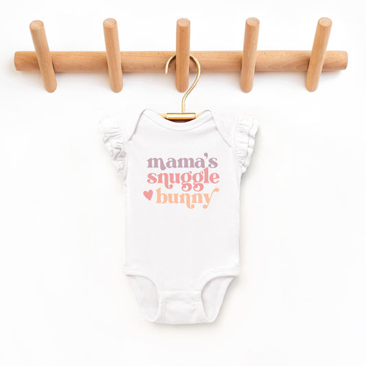 Mama's Snuggle Bunny | Baby Graphic Flutter Sleeve Onesie