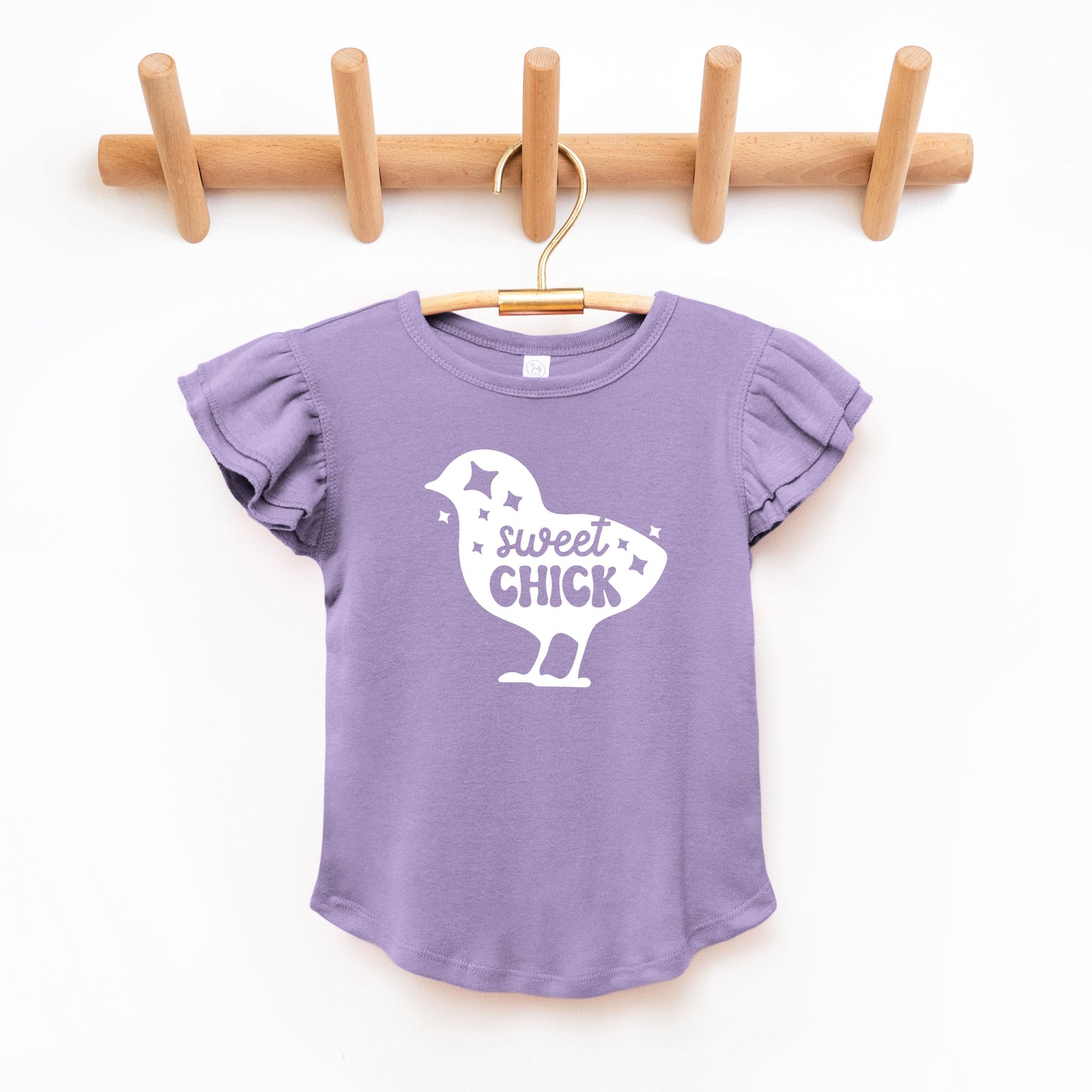 Sweet Chick Chick | Toddler Graphic Flutter Sleeve Tee