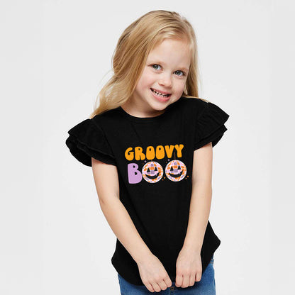 Groovy Boo | Toddler Graphic Flutter Sleeve Tee