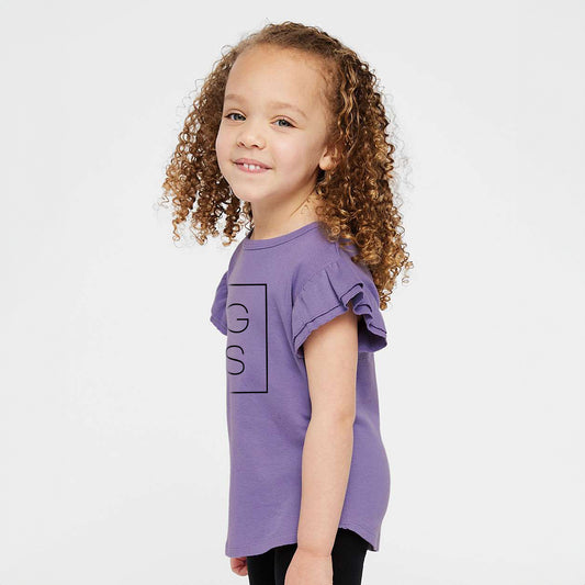 Big Sis Square | Toddler Graphic Flutter Sleeve Tee