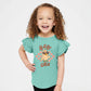 Groovy Chick Checkered | Toddler Graphic Flutter Sleeve Tee