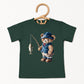 Teddy Bear Fisherman | Toddler Graphic Short Sleeve Tee