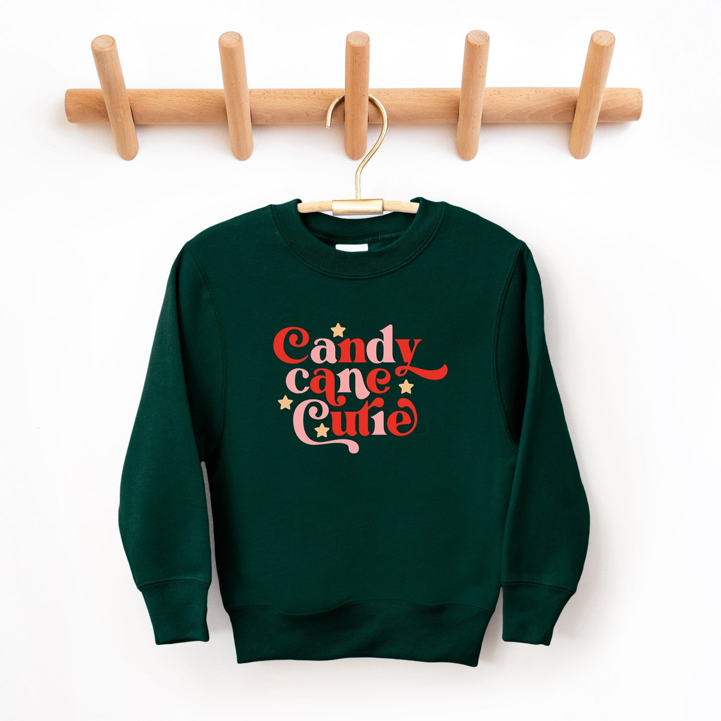 Candy Cane Cutie Stars | Youth Graphic Sweatshirt