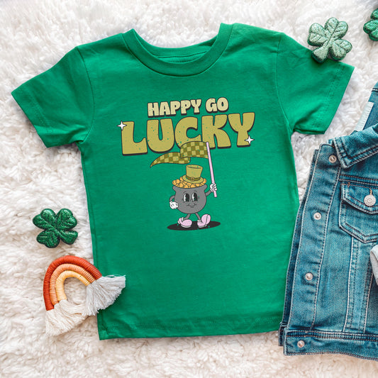 Happy Go Lucky Pot Of Gold | Youth Graphic Short Sleeve Tee