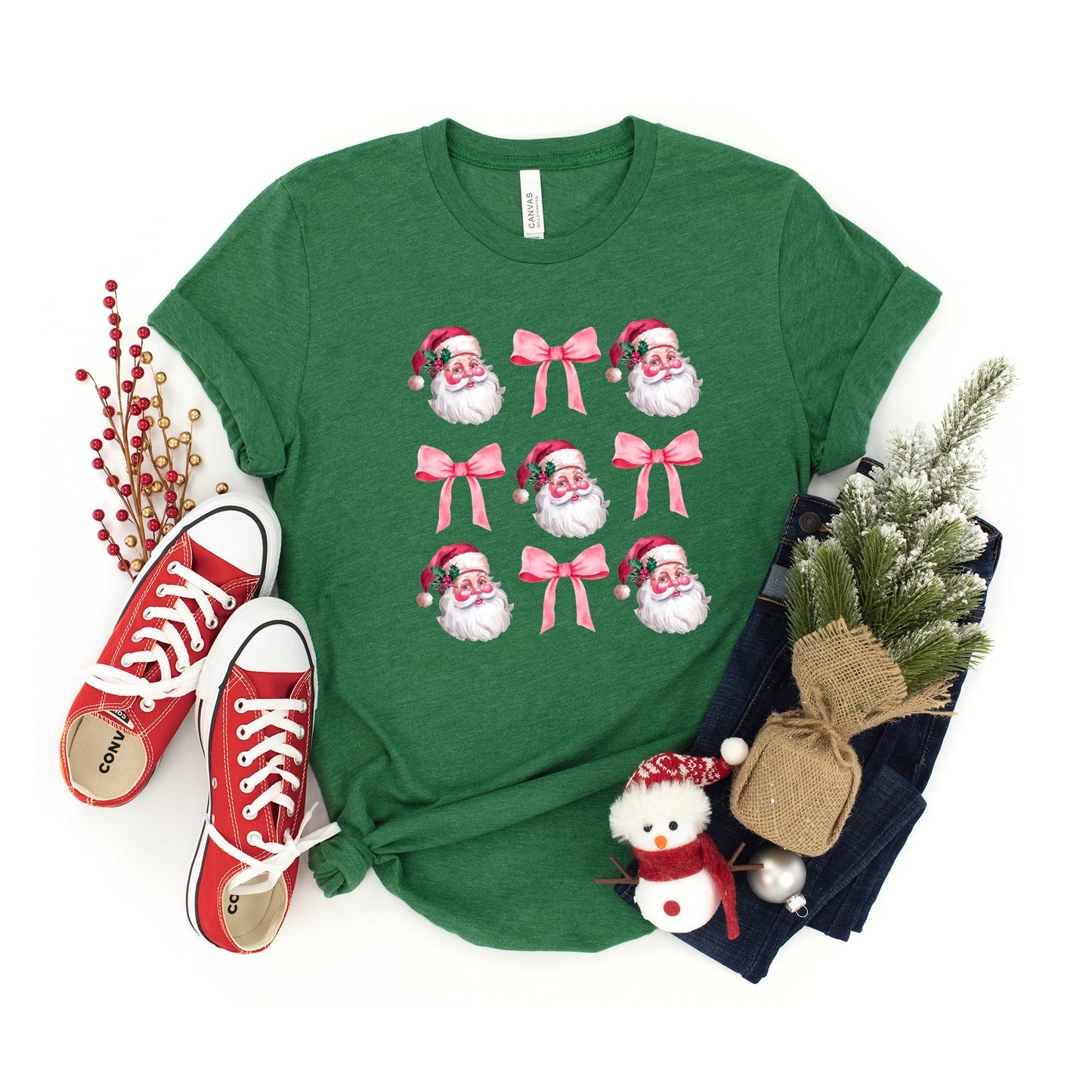 Coquette Santa Chart | Youth Graphic Short Sleeve Tee