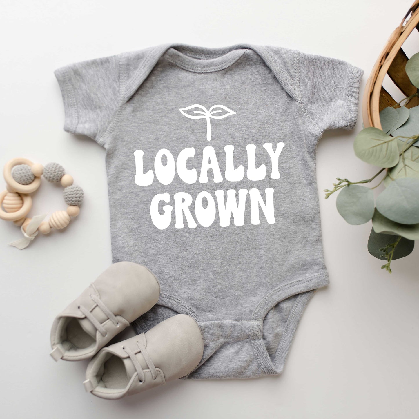 Locally Grown Kids | Baby Graphic Short Sleeve Onesie