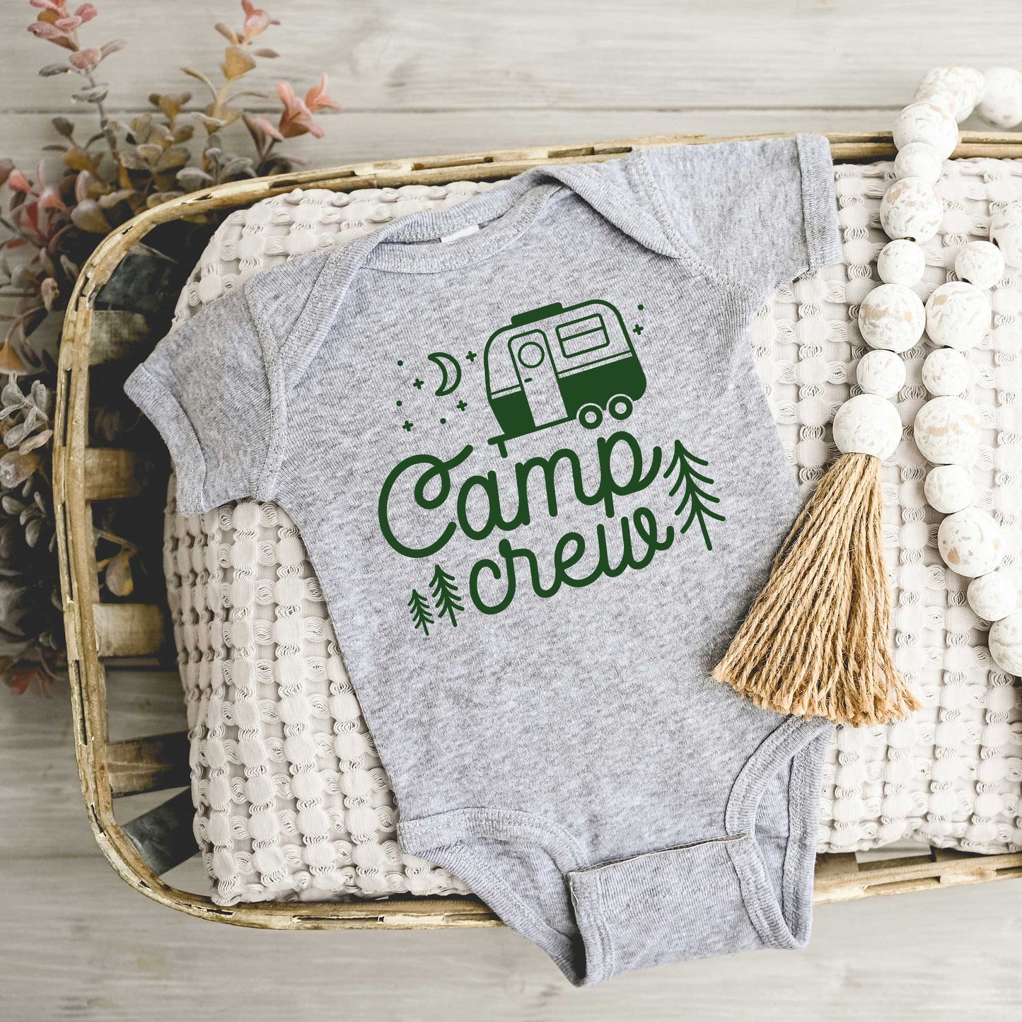 Camp Crew Camper | Baby Graphic Short Sleeve Onesie