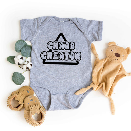 Chaos Creator Triangle | Baby Graphic Short Sleeve Onesie