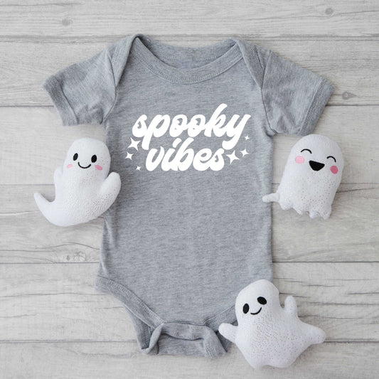 Spooky Vibes Stars | Baby Graphic Short Sleeve Onesie