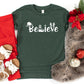 Believe Christmas | Youth Graphic Short Sleeve Tee