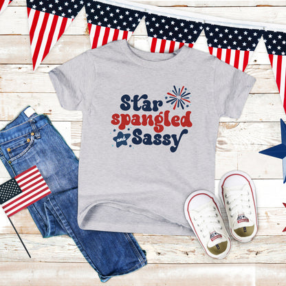 Star Spangled Firework | Youth Graphic Short Sleeve Tee