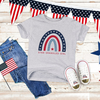 Star Spangled Girl | Toddler Graphic Short Sleeve Tee