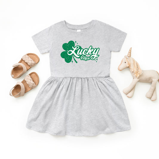 Lucky Vibes Clover | Toddler Graphic Dress