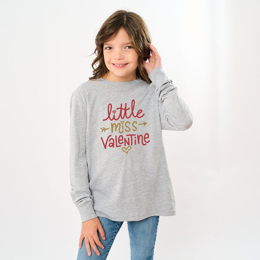 Little Miss Valentine | Youth Graphic Long Sleeve Tee