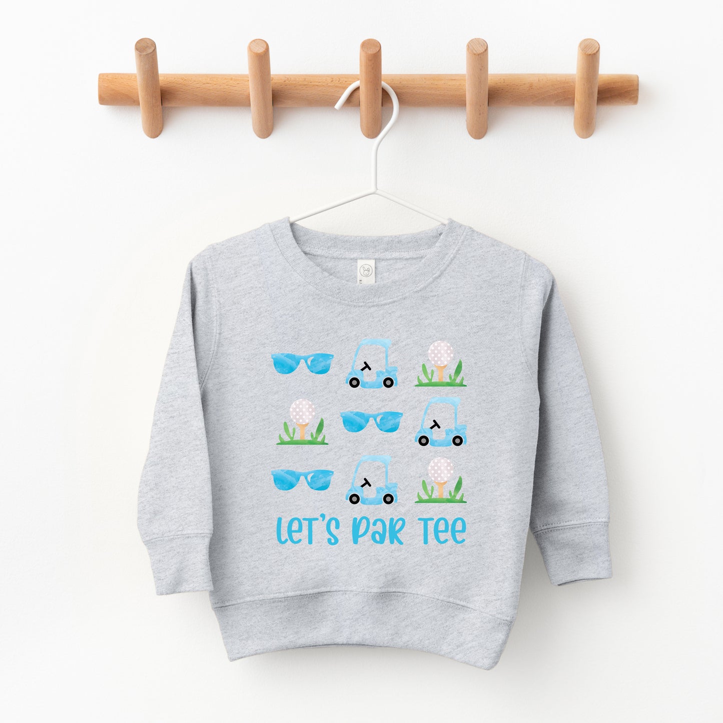 Let's Par Tee Sunglasses | Toddler Graphic Sweatshirt