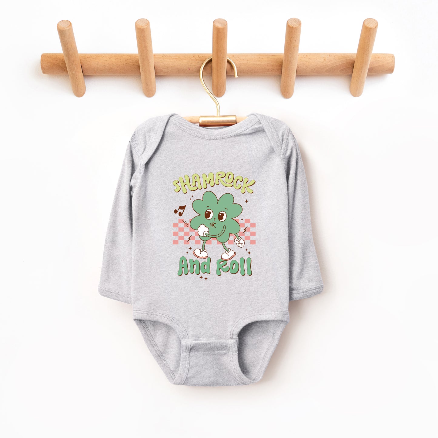 Shamrock and Roll | Baby Graphic Long Sleeve Onesie