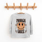 March Vibes Basketball | Youth Graphic Long Sleeve Tee