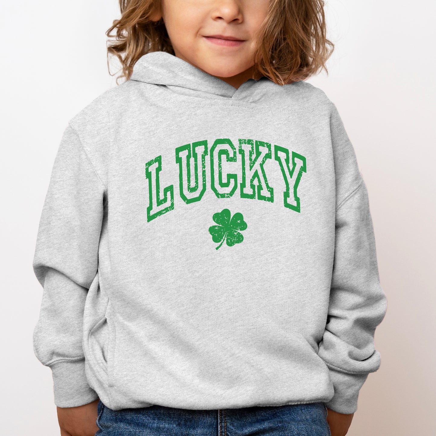 Lucky Clover Distressed | Toddler Graphic Hoodie