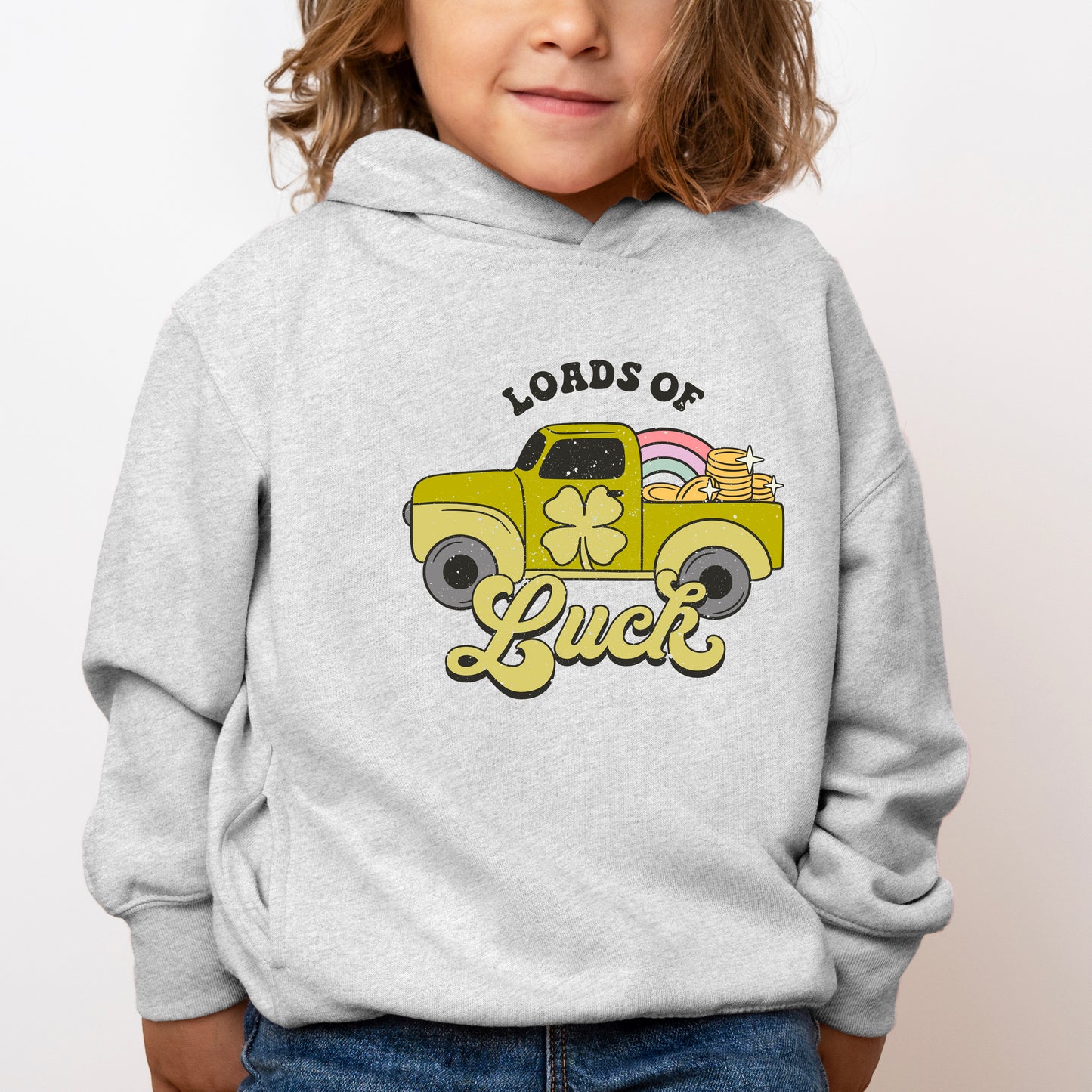 Loads of Luck Retro Truck | Toddler Graphic Hoodie