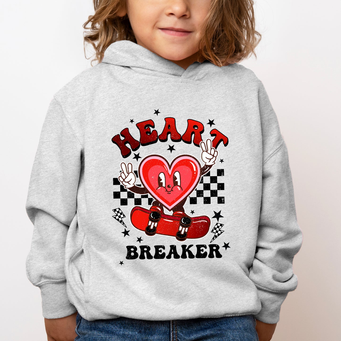 Heart Breaker Skater | Toddler Graphic Hoodie