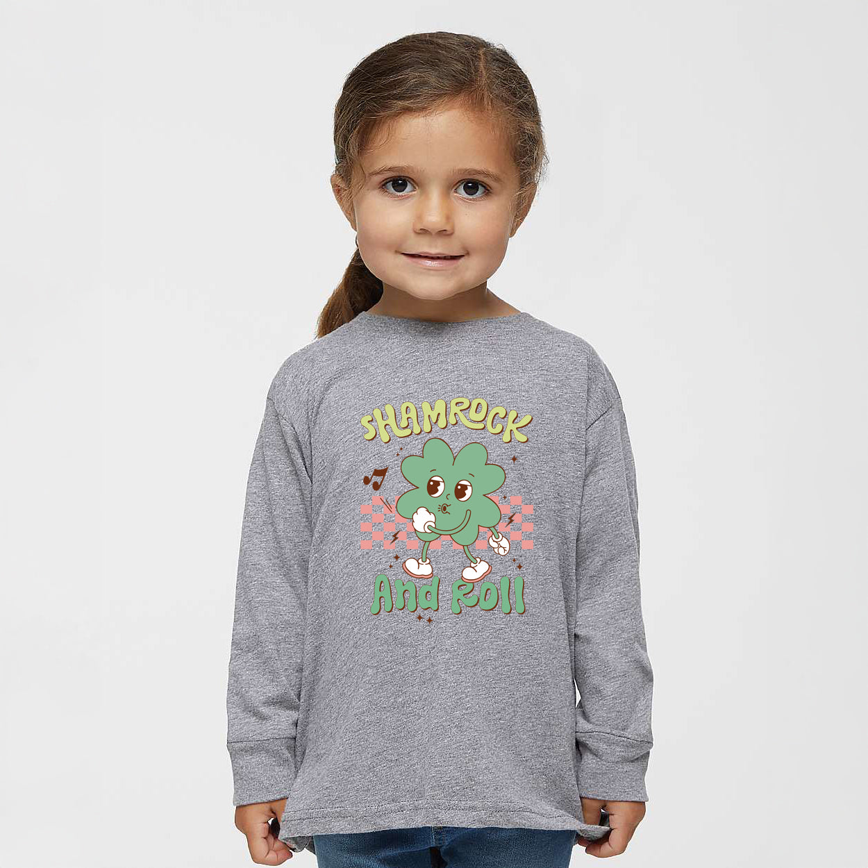 Shamrock and Roll | Toddler Graphic Long Sleeve Tee