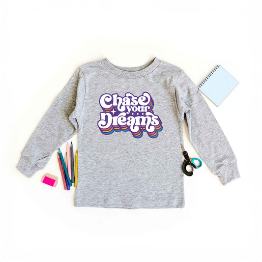 Chase Your Dreams Retro | Toddler Graphic Long Sleeve Tee