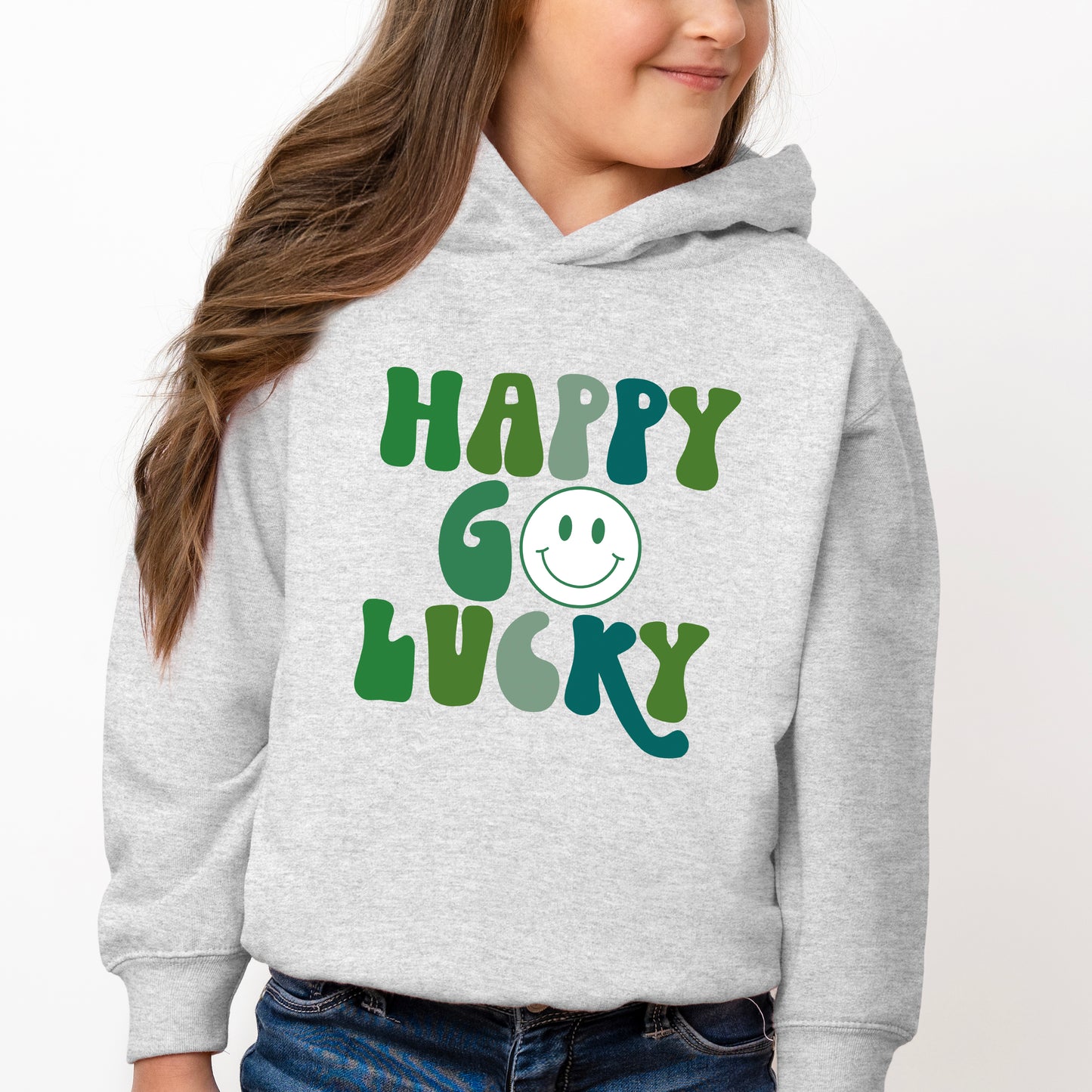 Happy Go Lucky Smiley Face | Toddler Graphic Hoodie