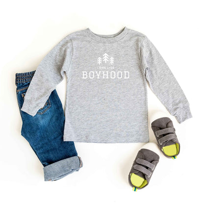 Long Live Boyhood | Toddler Graphic Long Sleeve Tee