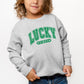 Lucky Vibes Distressed | Toddler Graphic Sweatshirt