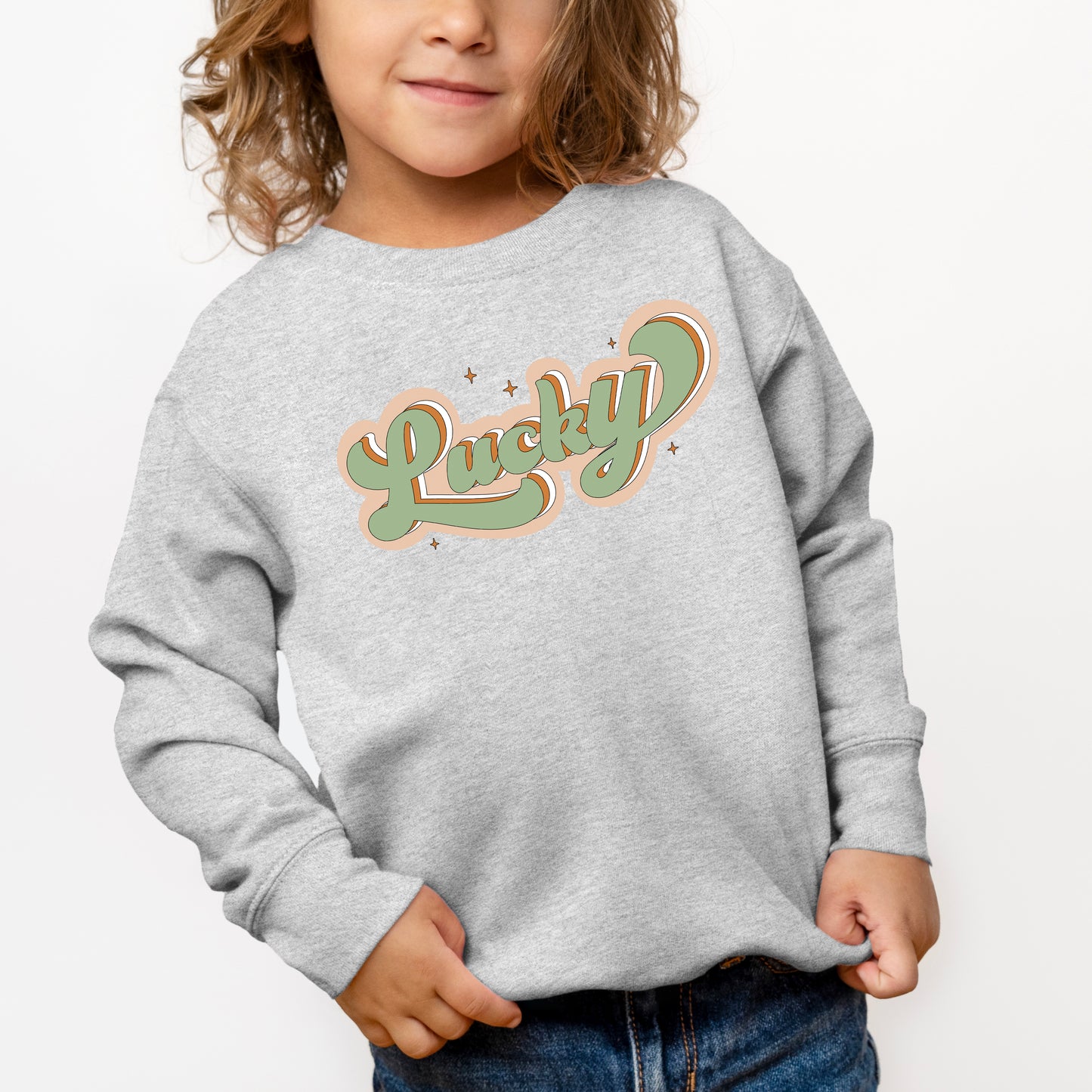 Lucky Retro Stars | Toddler Graphic Sweatshirt