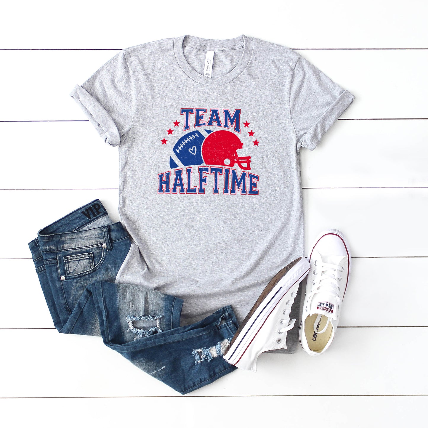 Team Halftime Distressed - Blue | Toddler Graphic Short Sleeve Tee