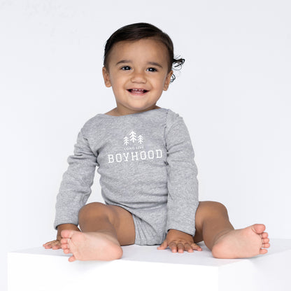 Long Live Boyhood | Baby Graphic Long Sleeve Onesie