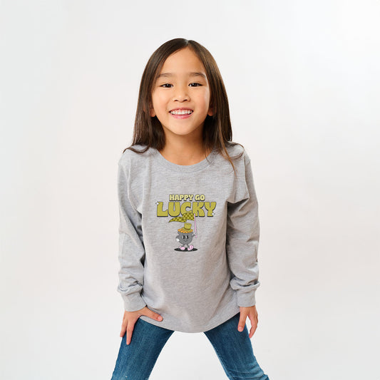 Happy Go Lucky Pot of Gold | Toddler Graphic Long Sleeve Tee