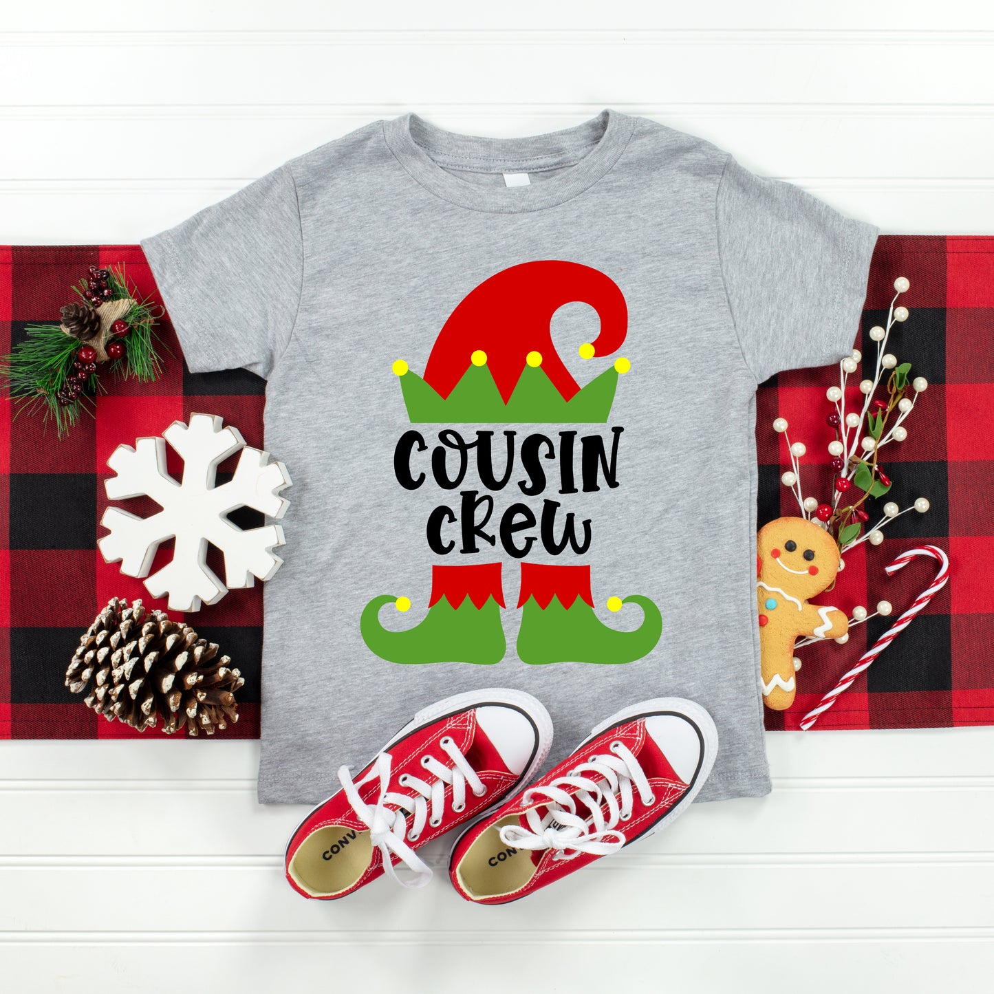 Cousin Crew Elf | Youth Graphic Short Sleeve Tee