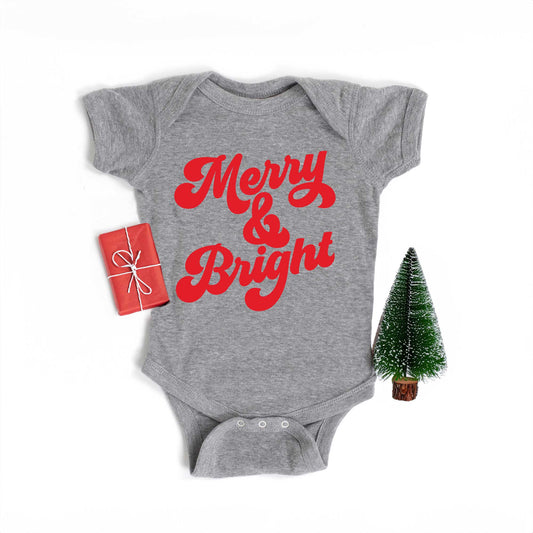 Bold Merry and Bright | Baby Graphic Short Sleeve Onesie