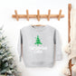 Christmas Cutie Tree Glitter | Toddler Graphic Sweatshirt