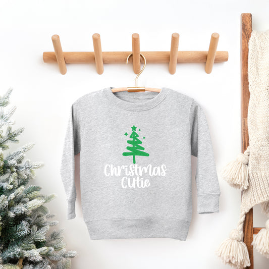 Christmas Cutie Tree Glitter | Youth Ultra-Soft Graphic Sweatshirt