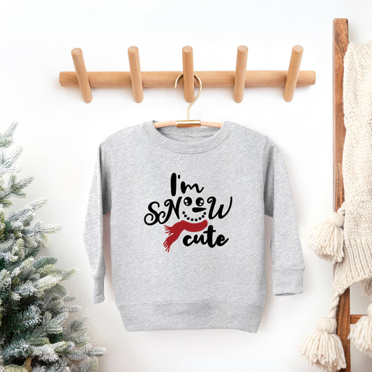 I'm Snow Cute Glitter | Toddler Graphic Sweatshirt