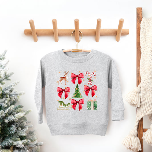 Coquette Christmas Collage | Youth Ultra-Soft Graphic Sweatshirt