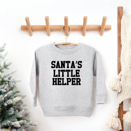 Santa's Little Helper Words | Youth Ultra-Soft Graphic Sweatshirt